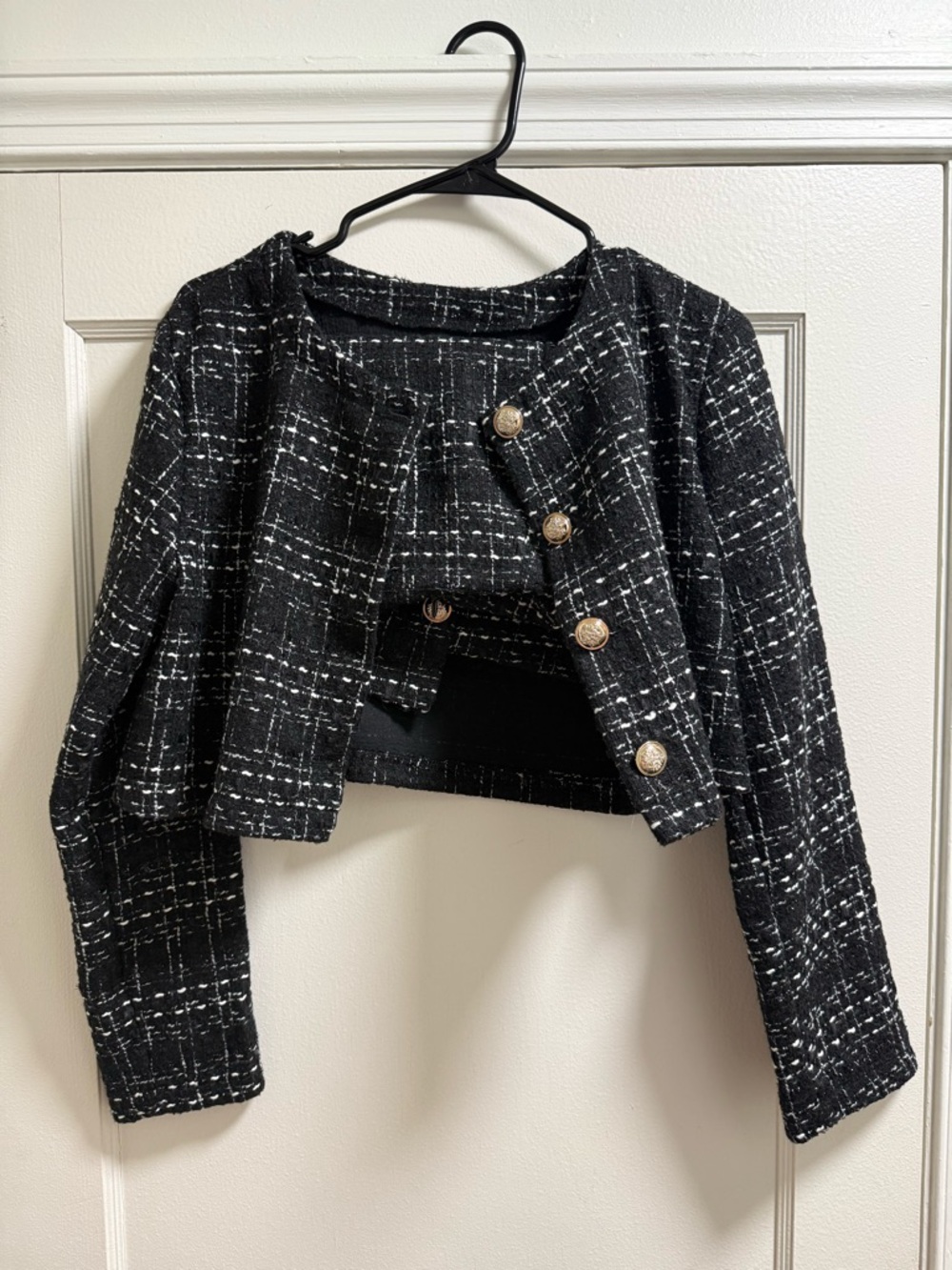 Black & White Tweed Two-Piece Set - Picture 2 of 3